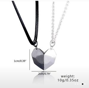 Valentine's Day Couples Gift Magnetic Heart Necklace